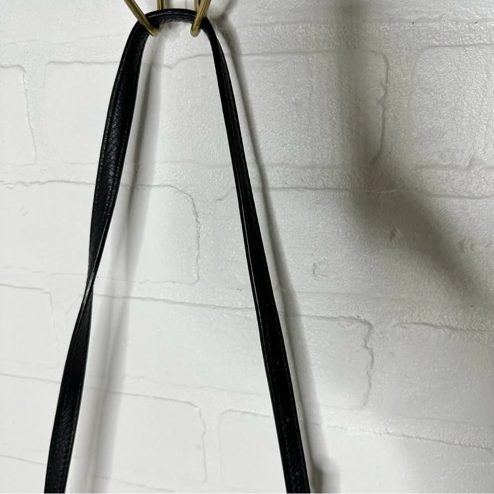 Michael Kors Chain Jet Set Messenger Bag Black Leather - Picture 11 of 15